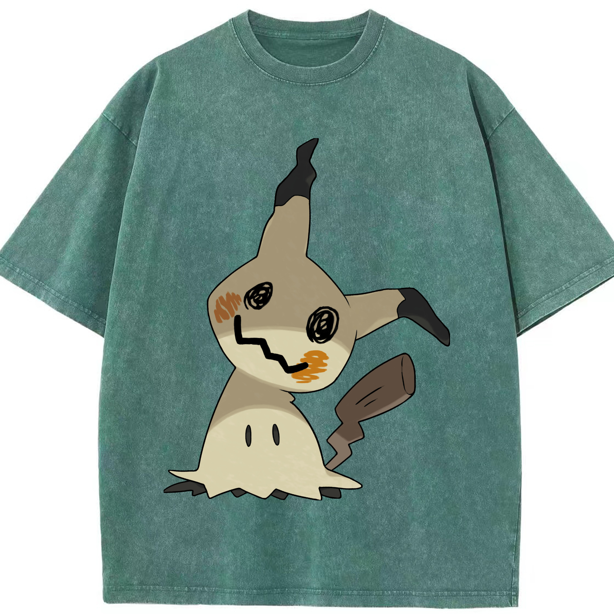 （画像用） ポケットモンスター Pokémon 綿100% ヴィンテージ風 半袖Tシャツ（フロントプリント）
